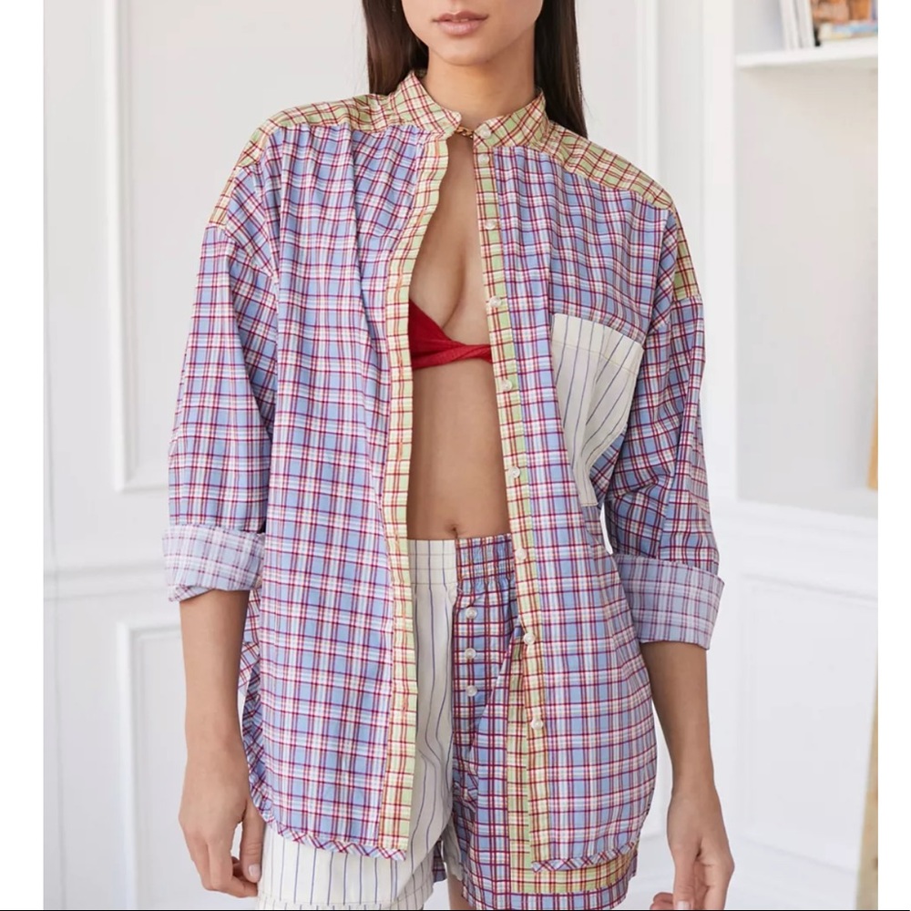 URBAN OUTFITTERS Out From Under Bailey Boyfriend‎ Button-Down Shirt